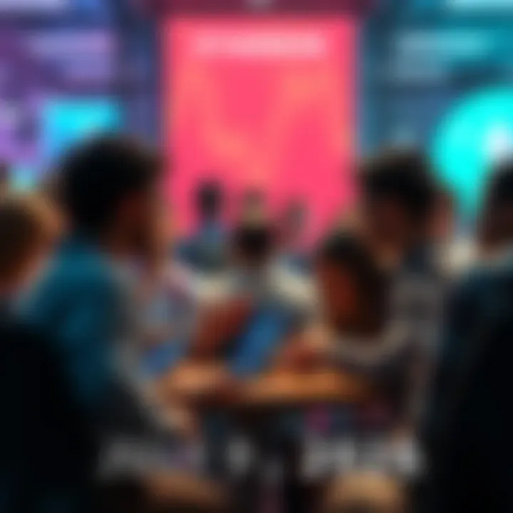 People engaging in a discussion about Ethereum, sharing news and ideas.