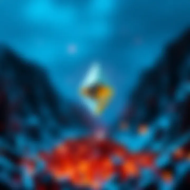 A visual representation of Ethereum's transaction fees declining to near zero, symbolizing increased accessibility for people.