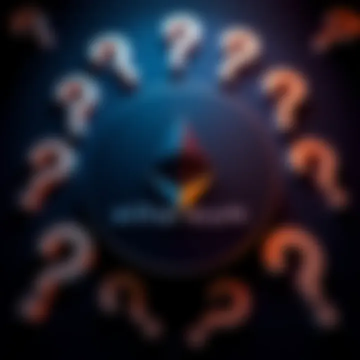 Ethereum Foundation logo with question marks Ethereum Foundation logo surrounded by question marks, symbolizing uncertainty after a senior researcher's resignation