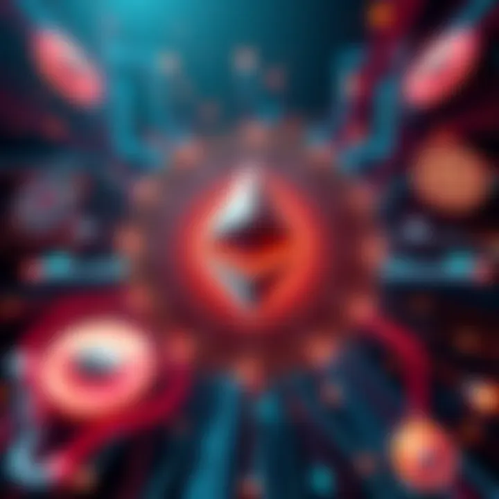 Ethereum's Enhanced Layer 1 Features A visual representation of Ethereum's Layer 1 upgrades with symbols of speed and security, highlighting its role in DeFi and financial systems.