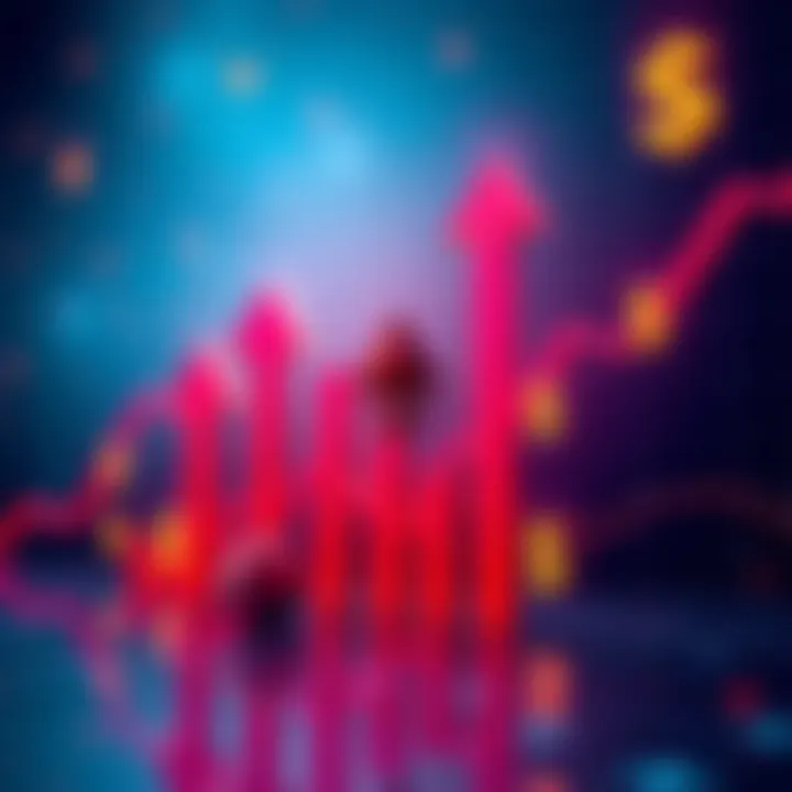 Ethereum Profit Strategies A graph showing Ethereum price trends with upward arrows and dollar signs, symbolizing profit strategies for holders in 2025.