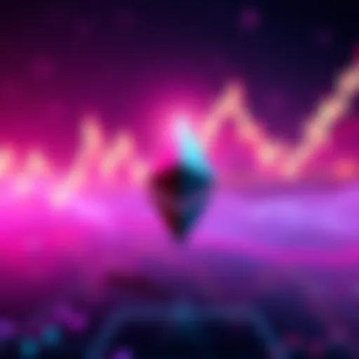 Graph showing Ethereum's support level with arrows indicating potential rally direction