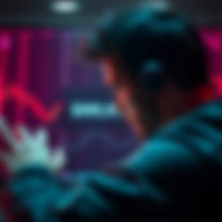 A distressed person looking at a digital screen displaying a significant loss in cryptocurrency after an Ethereum transaction