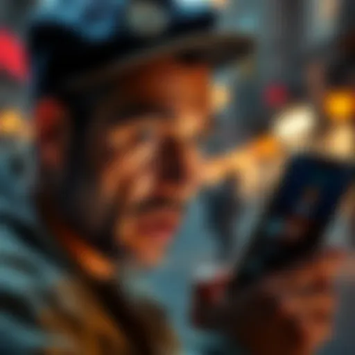 An EU citizen looking at their phone with a shocked expression, displaying the Abra app screen showing zero assets.