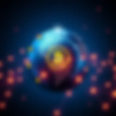 A graphic showing a globe with blockchain technology symbols, representing the EU-Mercosur agreement and its impact on global payments.