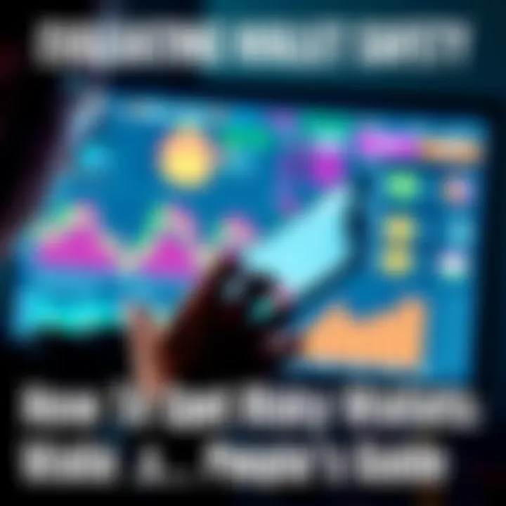 A person analyzing wallet transactions on a computer screen, with graphs and wallet icons visible in the background.