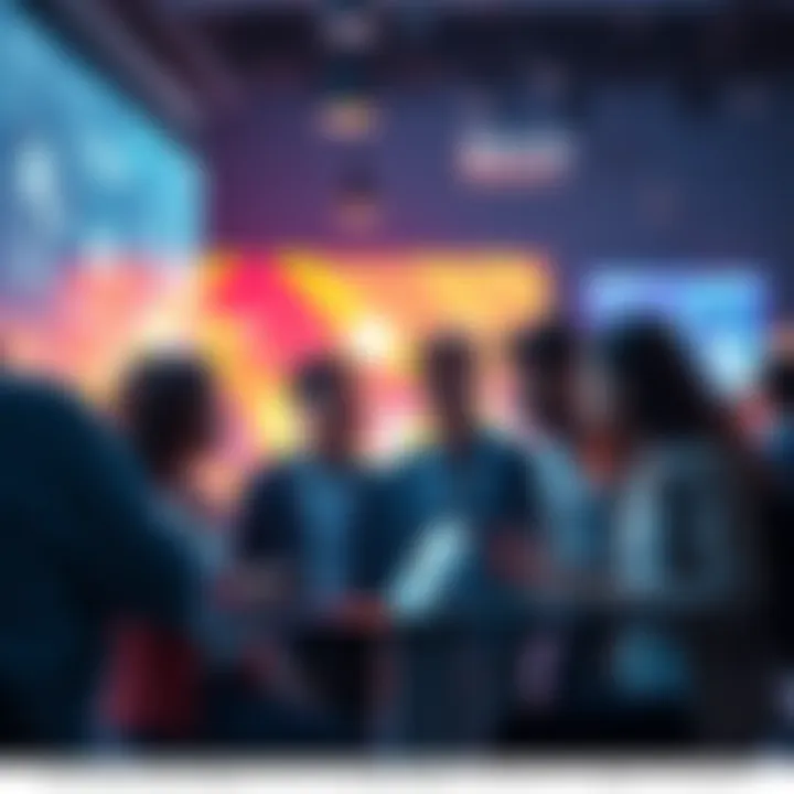 A group of tech enthusiasts discussing the latest innovations and trends in technology