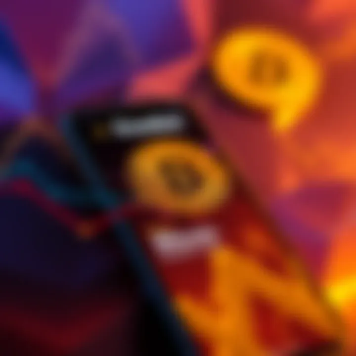 Screenshot of the Exodus mobile app showing the Bitcoin receiving address feature