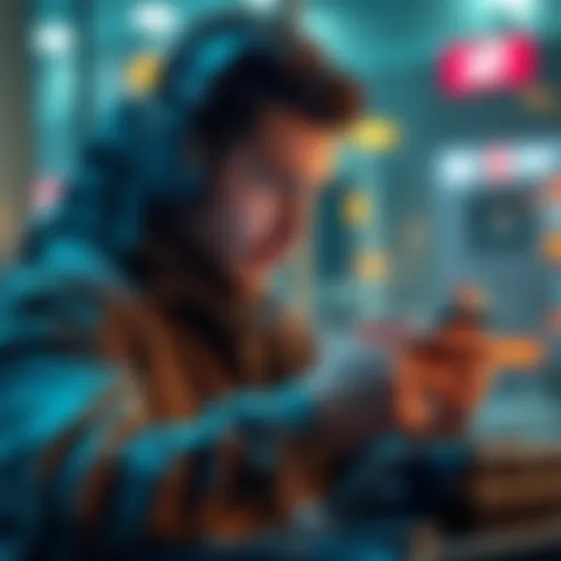 A person using the Exodus wallet on a smartphone with a dedicated security device beside them, focusing on safe transaction practices.