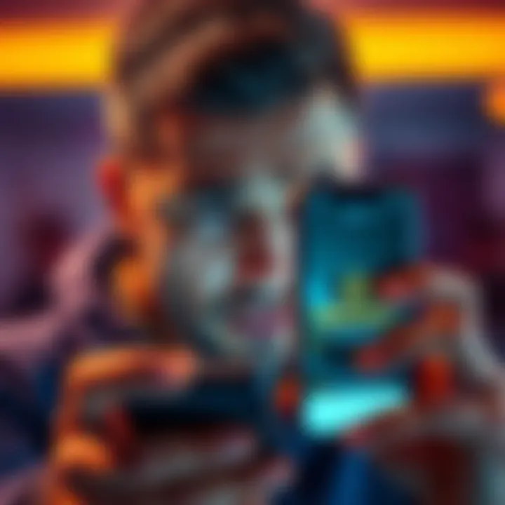Facial Recognition Error on Binance A frustrated user looking at a smartphone with a facial recognition error message while trying to access Binance, showing the lockout notification.
