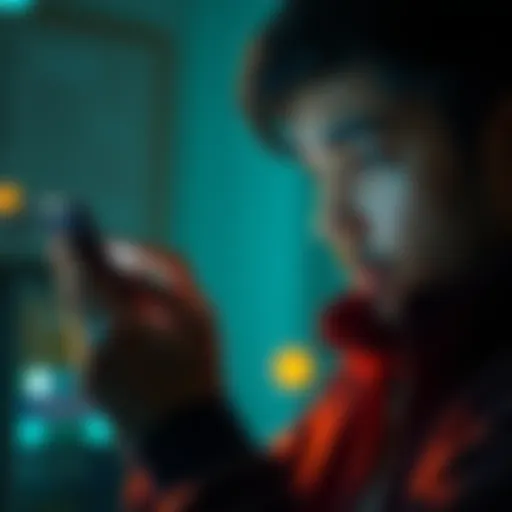 A person looking confused while checking their crypto wallet on a smartphone, showing a failed USDC transaction.