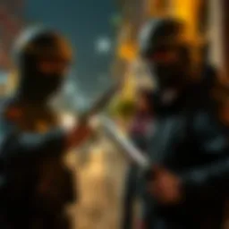 Two fake police officers threaten a French couple with knives in a dark street to steal Bitcoin.