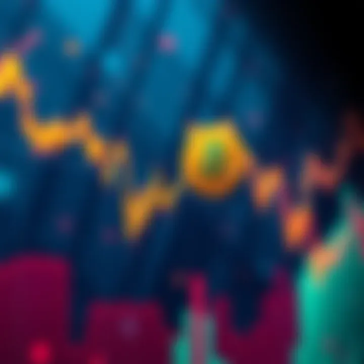 Graph showing a declining price trend of a cryptocurrency, indicating a potential drop to $200