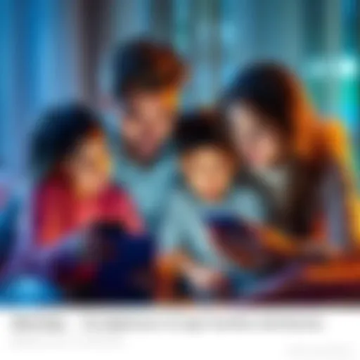 A worried family looking at their devices after a bank transfer issue with Revolut