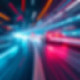 A visual representation of rapid advancements in technology showcasing innovation and speed across industries.