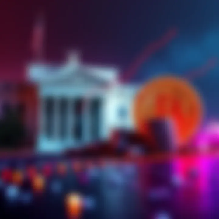 Fed USD Supply Increase vs Bitcoin Growth A visual comparison showing the Federal Reserve's increase in USD supply next to Bitcoin's growth, representing contrasting financial trends.