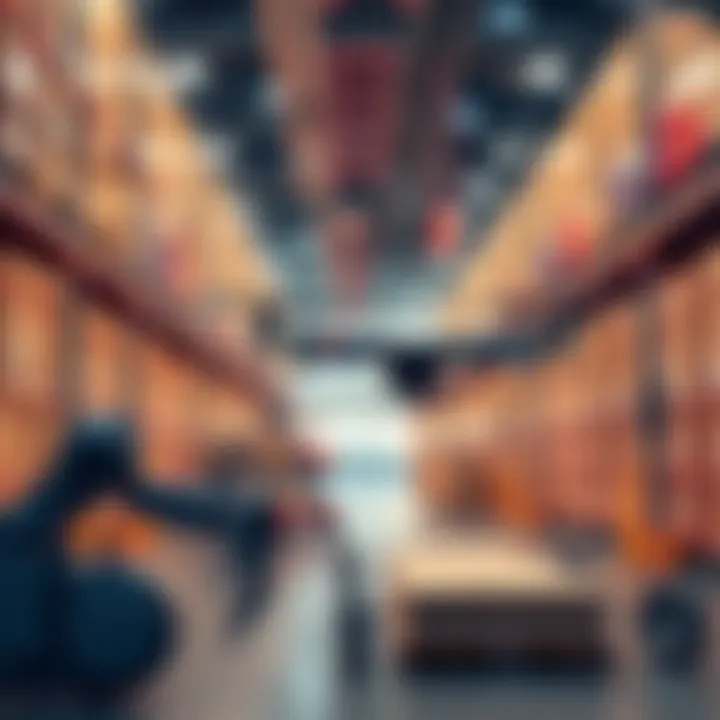 FedEx delivery robots and drones working together in a logistics hub