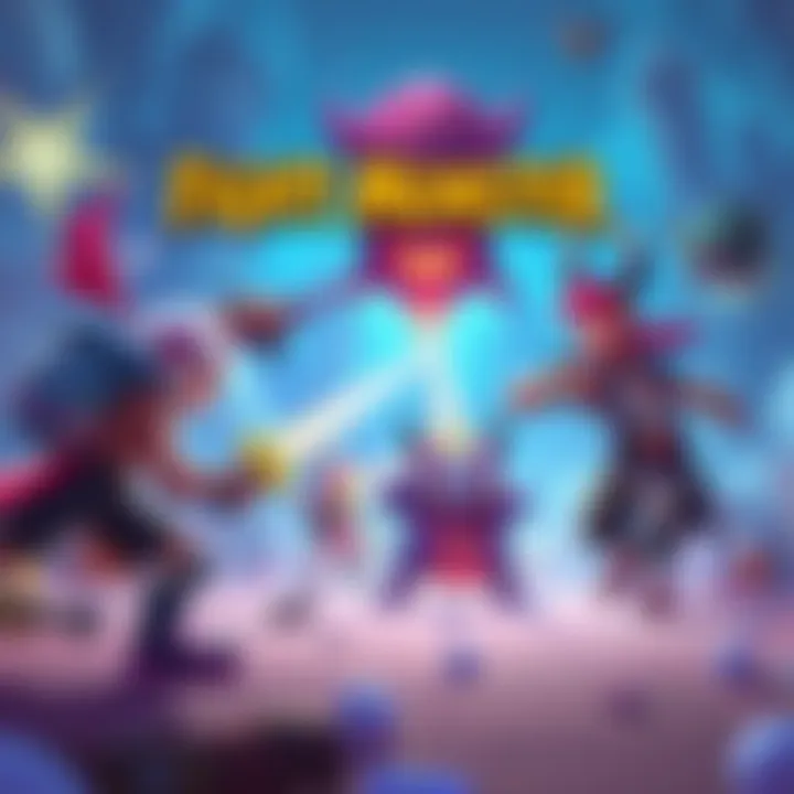 Players engaging in NFT battles inspired by the classic game FightMyMonster, showcasing colorful characters and action scenes.