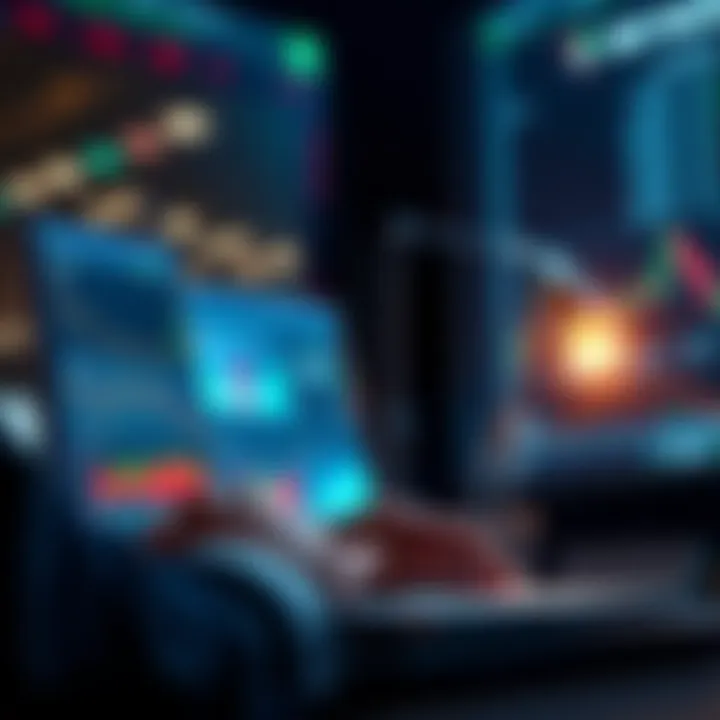 A person analyzing financial charts on a laptop, contemplating investment decisions and potential losses.