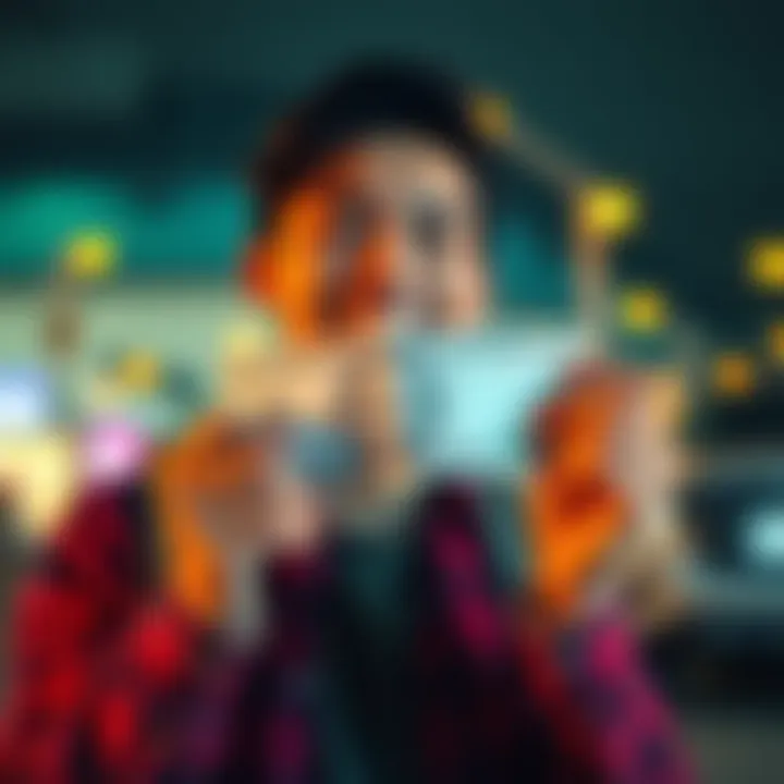 A young adult smiles while holding their first paycheck in hand, symbolizing financial independence and personal growth.