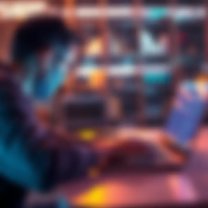 Person troubleshooting bot verification issues on a laptop using Helium browser