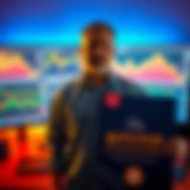 Florida Man Buys Bitcoin A Florida man stands in front of a computer displaying Bitcoin charts and a copy of 'The Bitcoin Standard' book, symbolizing his recent investment in cryptocurrency.