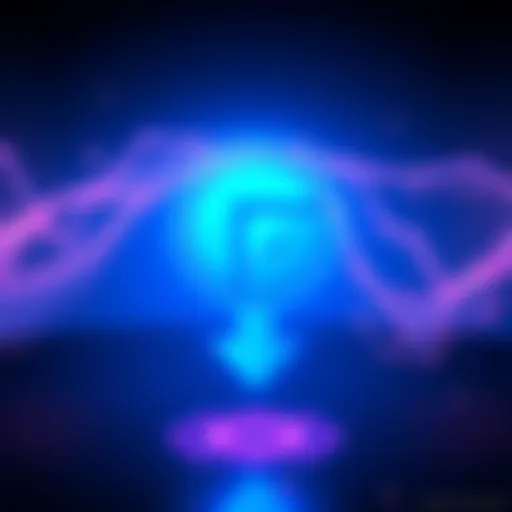 Visual representation of the Flow blockchain logo with a downward arrow indicating a drop in value, symbolizing the impact of a major hack and Binance's delisting.