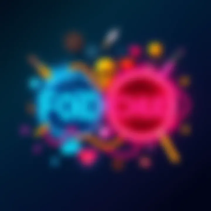 A vibrant graphic showing the Foid and Chud logos intertwined with cultural symbols representing modern trends.