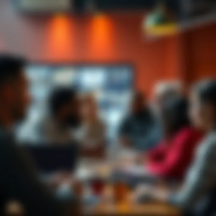 A group of diverse people engaged in a lively discussion about controversial topics in an online forum setting.