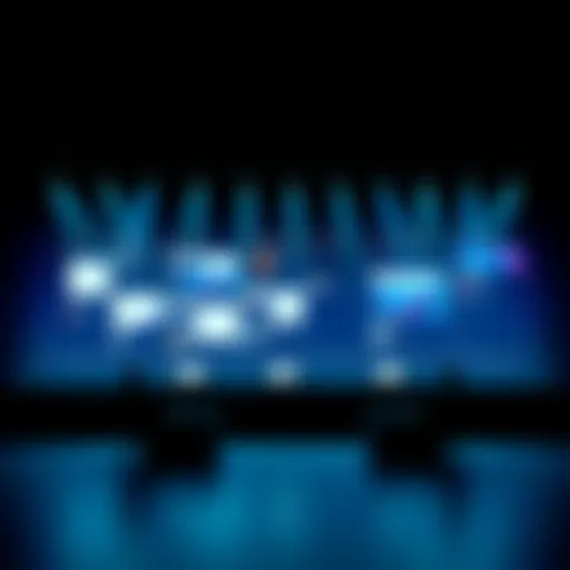 A visual timeline showing the changing layouts and popular topics of a forum over the years.