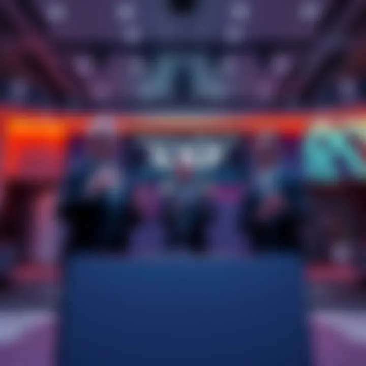 Franklin Templeton and Grayscale representatives announcing the launch of XRP ETFs at a press event