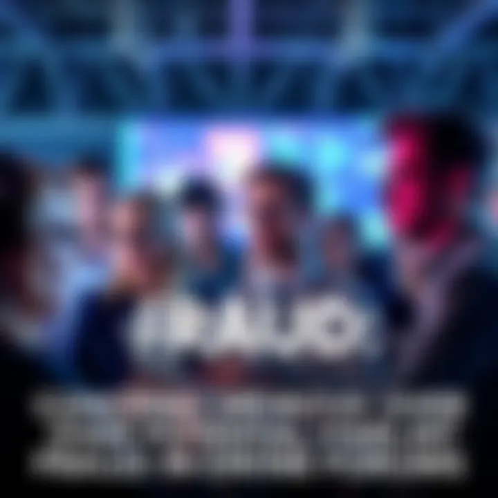 A group of people discussing potential fraud in an online forum setting, showing concerned expressions and pointing at a computer screen.