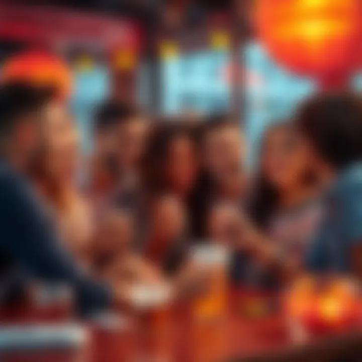 A group of friends discussing how to earn rewards together, excited about the opportunity to invite more people to a platform for bonuses.