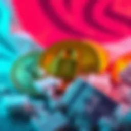 A visual representation of cryptocurrency coins with a lock symbol, indicating a freeze on funds linked to Iran.