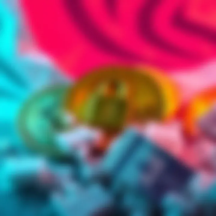 A visual representation of cryptocurrency coins with a lock symbol, indicating a freeze on funds linked to Iran.