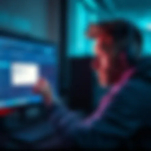 A person looking worried while checking their computer screen showing a cryptocurrency exchange with a frozen account message