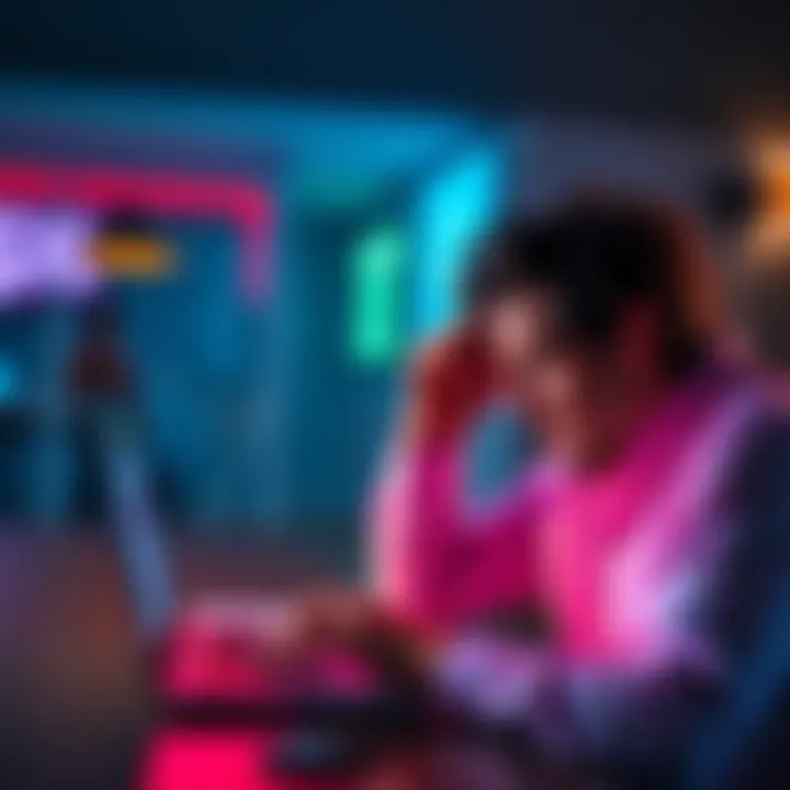 A frustrated person with a laptop, showing an error message on a Coinbase account closure.