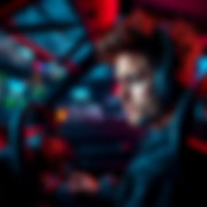 Frustrated gamer looking at racing game car fitment options A person showing frustration while viewing limited car fitment choices in a racing game.