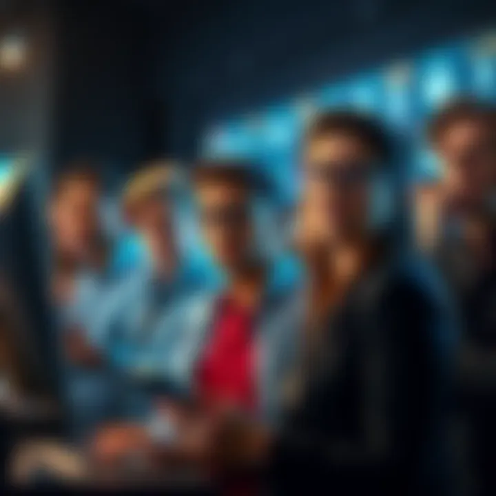 A group of people looking frustrated while trying to access their devices, showing signs of login problems, with one person holding their head in disbelief.