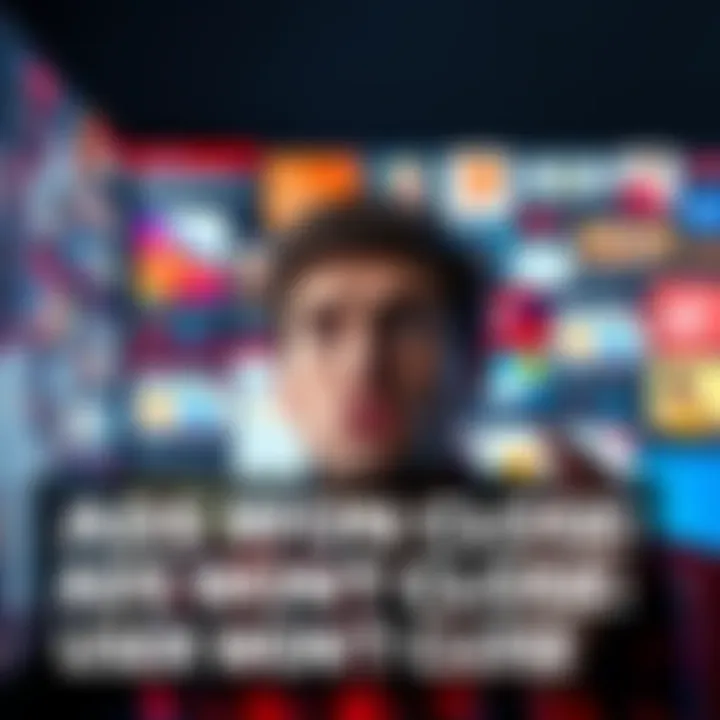 A person looking frustrated at a computer screen filled with ads that won't close