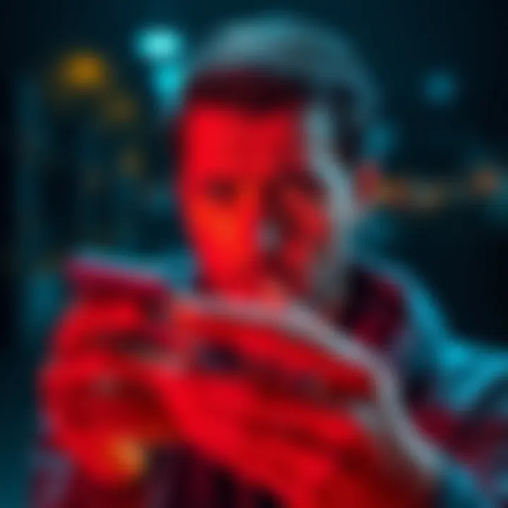 A person looking frustrated while trying to unlock an app on their phone, showing the AppLock PRO interface on the screen.