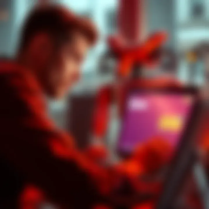 A person looking frustrated while interacting with a chat support window on a laptop, showing generic responses and a lack of real assistance.