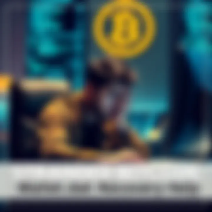 Individual sitting at a desk, visibly upset while staring at a computer, symbolizing the struggle to access a Bitcoin wallet.