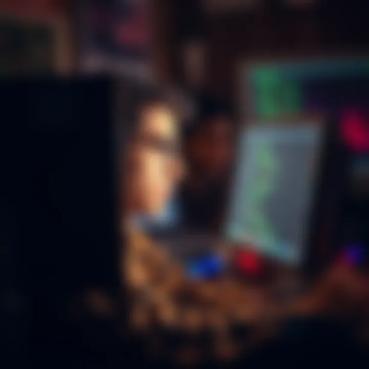 Individual showing frustration while staring at a computer screen, symbolizing loss and disappointment