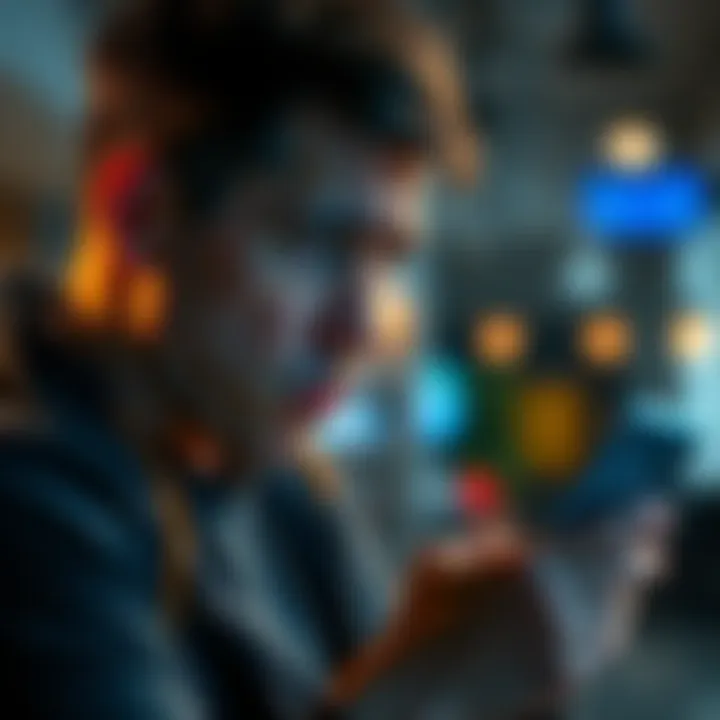 A person looks frustrated while checking a fitness app on their smartphone, showing a reward rate of 0%.