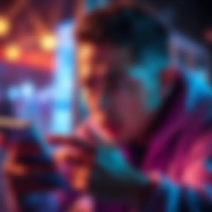 A person looking frustrated while trying to load the Revolut app on their phone.