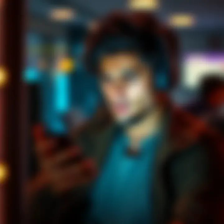 Frustrated person using phone for support A frustrated individual holding a phone, looking confused while dealing with customer support issues