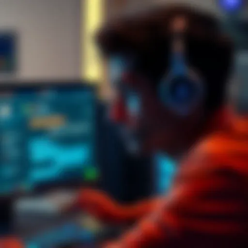 A person looking frustrated while staring at a computer screen, showing a queued support chat, symbolizing delays in customer service.