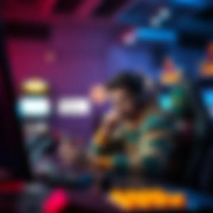 A frustrated player sitting at a gaming console, looking at notifications of automated support replies regarding a lost reward.