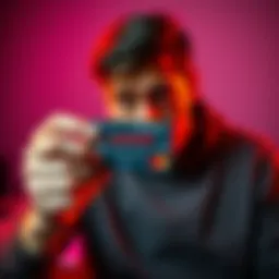 A frustrated person showing a blocked Curve Pro+ card with a distressed expression